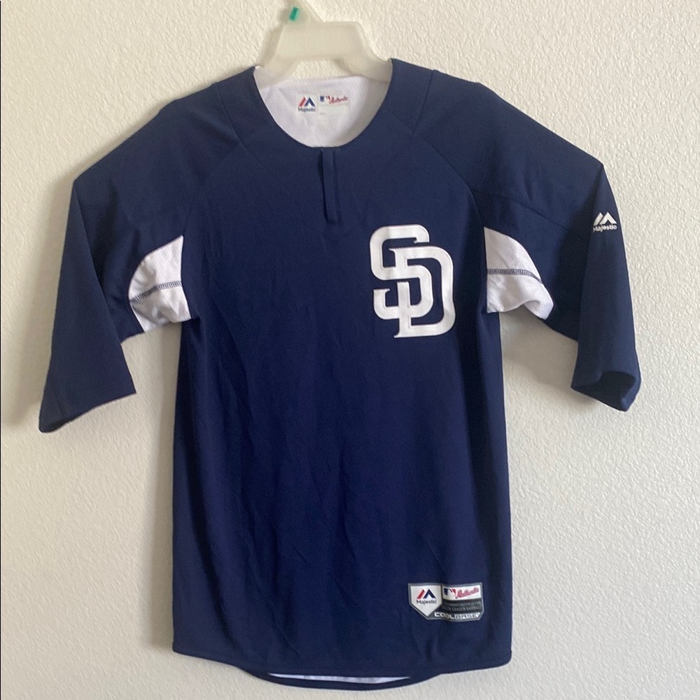 Majestic Men’s  Navy Blue Baseball Jersey Size S